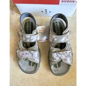 Ricosta New in Box boys camo leather sandal, size 30EU/12.5 US